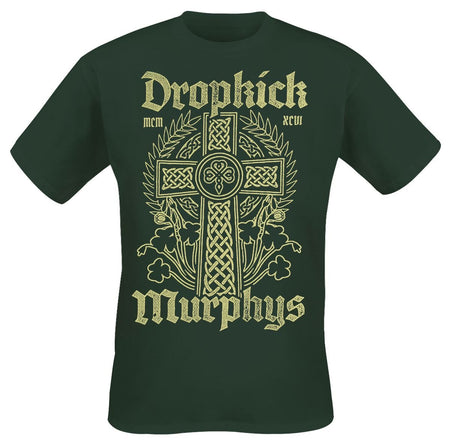T-Shirt Manches courtes  de Dropkick Murphys - Celtic Cross - S à XXL - pour Homme - vert - Dropkick Murphys