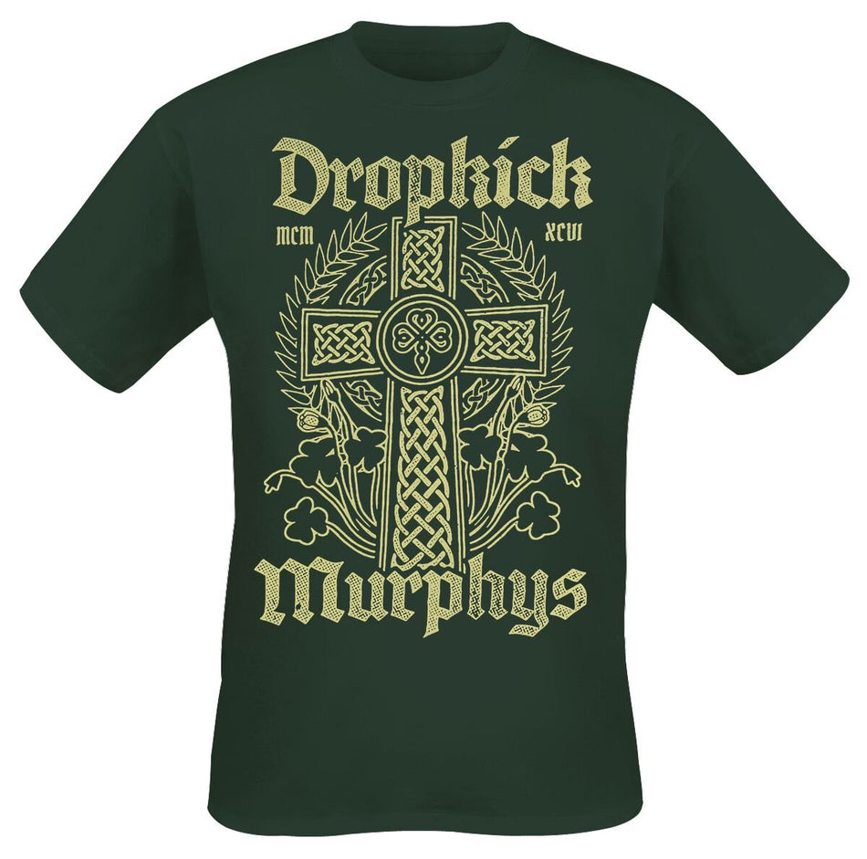 T-Shirt Manches courtes  de Dropkick Murphys - Celtic Cross - S à XXL - pour Homme - vert - Dropkick Murphys