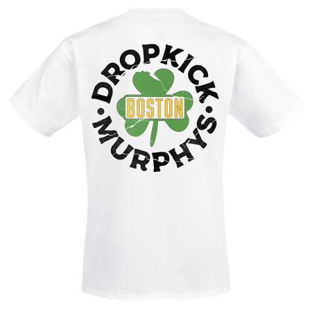 T-Shirt Manches courtes  de Dropkick Murphys - Boston Badge - S à XXL - pour Homme - blanc - Dropkick Murphys - View 2