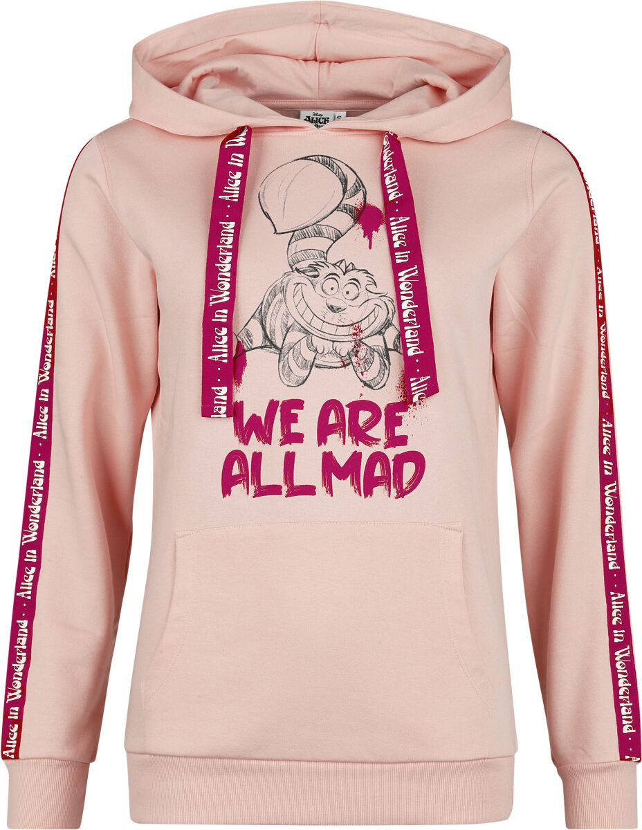 Sweat-shirt à capuche Disney de Alice Au Pays Des Merveilles - Cheshire Cat - We're All Mad - S à XXL - pour Femme - multicolore - Alice Au Pays Des Merveilles