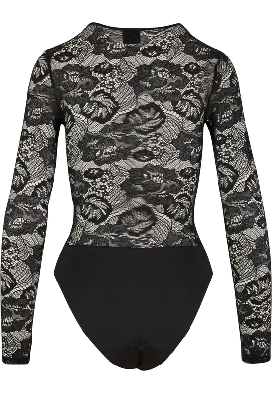 Body  de Urban Classics - Body Dentelle - XS à S - pour Femme - noir - Urban Classics - View 2