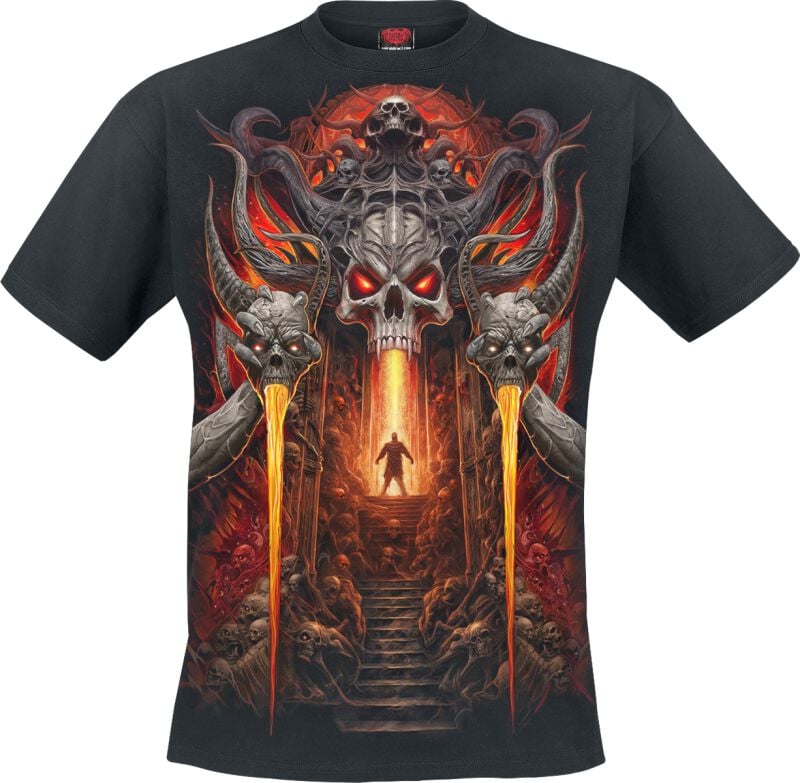 T-Shirt Manches courtes  de Spiral - Gates Of Hell - S à 4XL - pour Homme - noir - Spiral