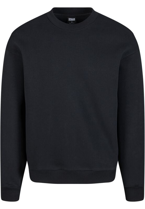 Sweat-shirt  de Urban Classics - Fluffy Crewneck - S à 5XL - pour Homme - noir - Urban Classics
