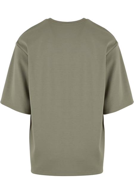 T-Shirt Manches courtes  de Urban Classics - T-Shirt Scuba - S à M - pour Homme - vert - Urban Classics - View 2