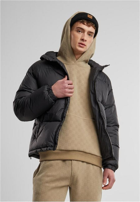 Veste d'hiver  de Urban Classics - Doudoune avec Capuche - M - pour Homme - noir - Urban Classics