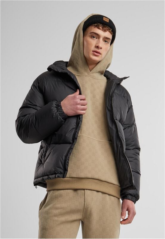 Veste d'hiver  de Urban Classics - Doudoune avec Capuche - M - pour Homme - noir - Urban Classics