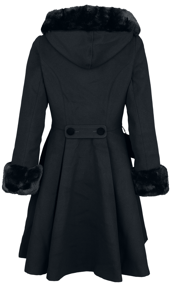 Manteaux Gothic de Hell Bunny - Oita Coat - XS à M - pour Femme - noir - hell bunny - View 2