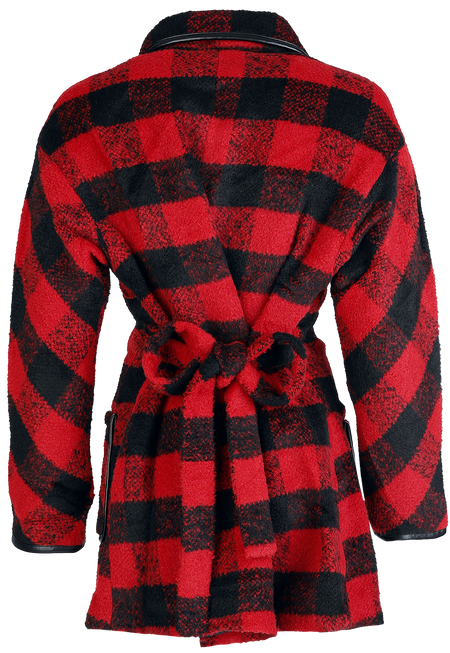 Manteaux  de Hell Bunny - Manhattan Coat - XS à XXL - pour Femme - noir/rouge - hell bunny - View 2
