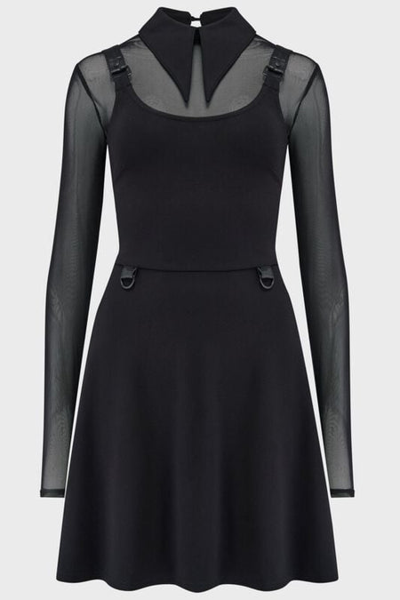 Robe courte Gothic de KIHILIST by KILLSTAR - Ruby Revenge Dress - XS à XXL - pour Femme - noir - KIHILIST by KILLSTAR