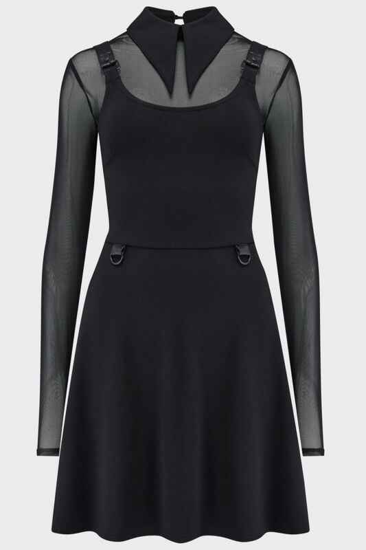 Robe courte Gothic de KIHILIST by KILLSTAR - Ruby Revenge Dress - XS à XXL - pour Femme - noir - KIHILIST by KILLSTAR