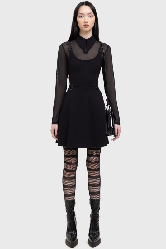Robe courte Gothic de KIHILIST by KILLSTAR - Ruby Revenge Dress - XS à XXL - pour Femme - noir - KIHILIST by KILLSTAR - View 2