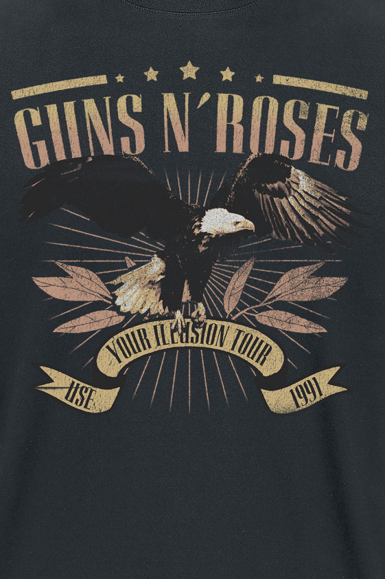 T-Shirt Manches courtes  de Guns N' Roses - Use Your Illusion Tour 1991 - S à 3XL - pour Homme - noir - Guns N' Roses - View 2