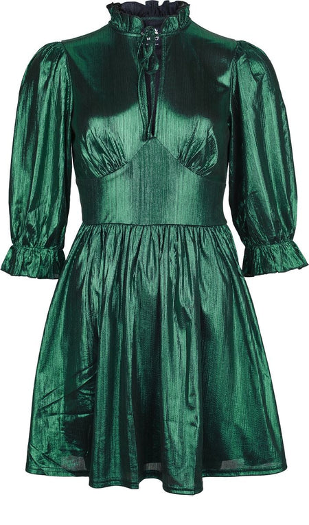 Robe courte  de Hell Bunny - Gigi Mini Dress - XS à L - pour Femme - vert - hell bunny