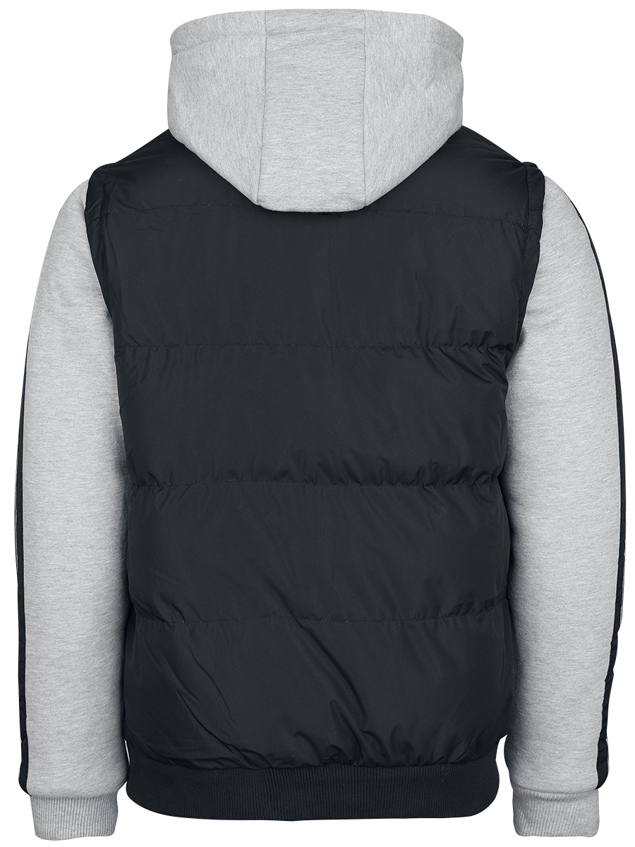 Veste Varsity  de Lonsdale London - Dowpot - S à 3XL - pour Homme - chiné noir/gris - Lonsdale London - View 2