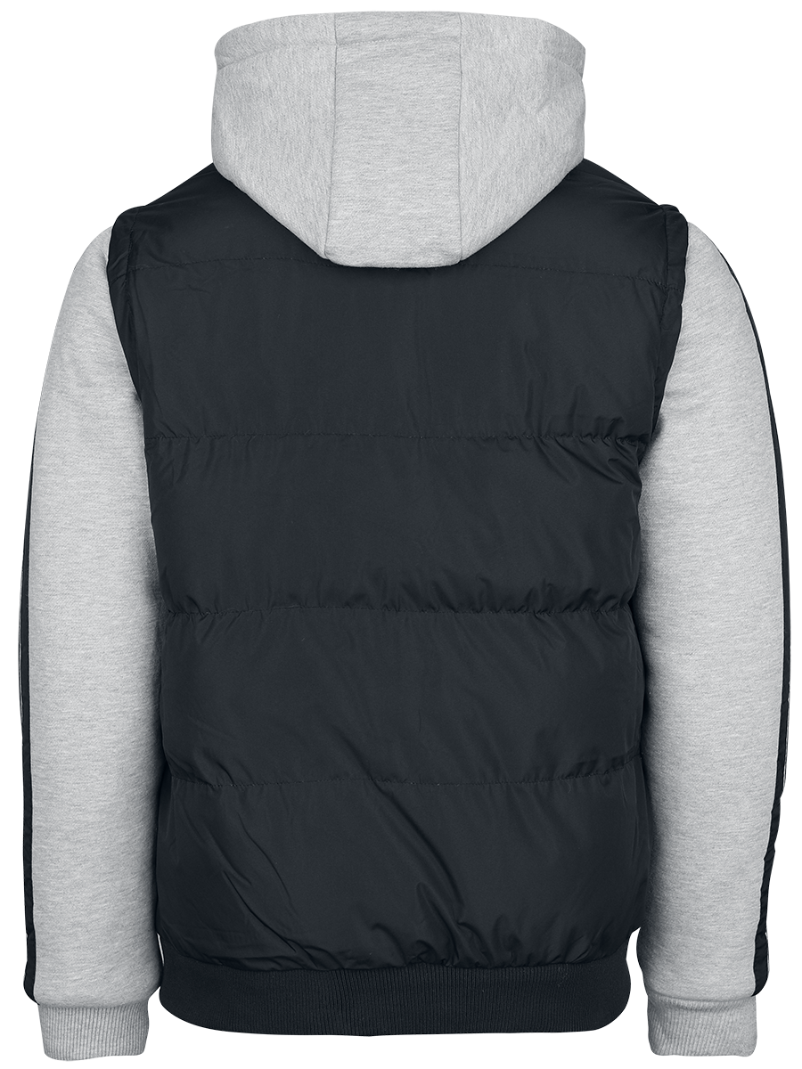 Veste Varsity  de Lonsdale London - Dowpot - S à 3XL - pour Homme - chiné noir/gris - Lonsdale London - View 2
