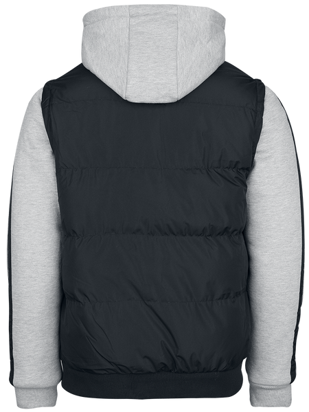 Veste Varsity  de Lonsdale London - Dowpot - S à 3XL - pour Homme - chiné noir/gris - Lonsdale London - View 2