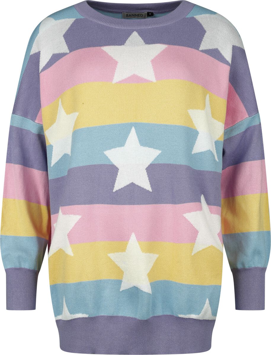 Pull tricoté  de Banned Alternative - Momo Jumper - S à XL - pour Femme - multicolore - Banned Alternative