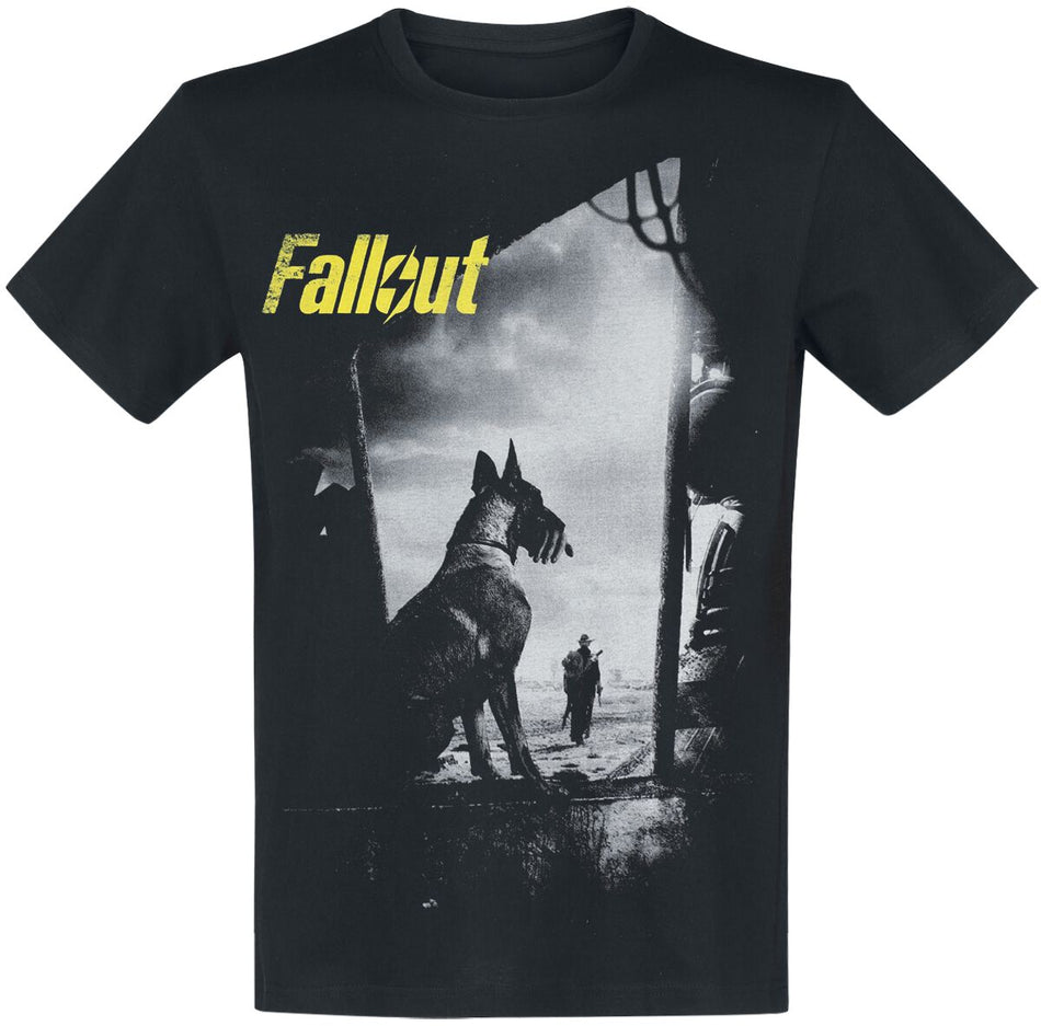 T-Shirt Manches courtes Gaming de Fallout - Dogmeat - S à XXL - pour Homme - noir - Fallout