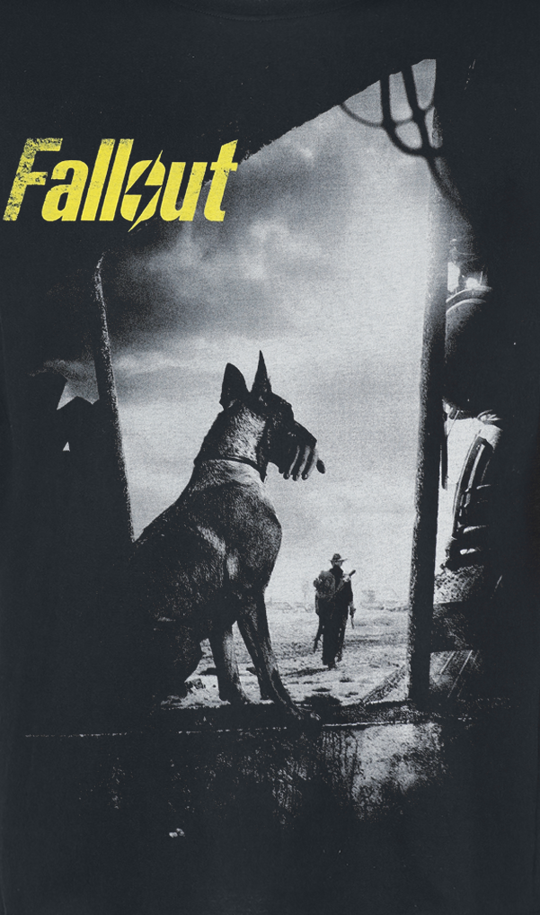 T-Shirt Manches courtes Gaming de Fallout - Dogmeat - S à XXL - pour Homme - noir - Fallout - View 2