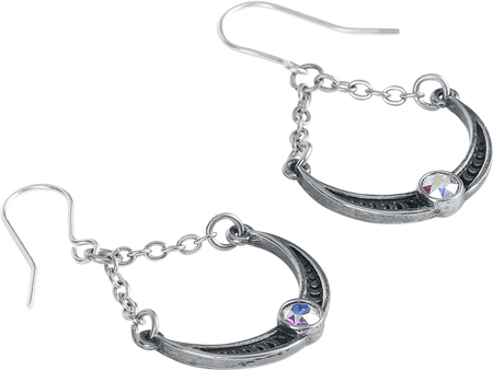 Bijou d'oreille Gothic de Alchemy Gothic - Priestess of Ishtar Earrings - pour Femme - couleur argent - Alchemy Gothic - View 2