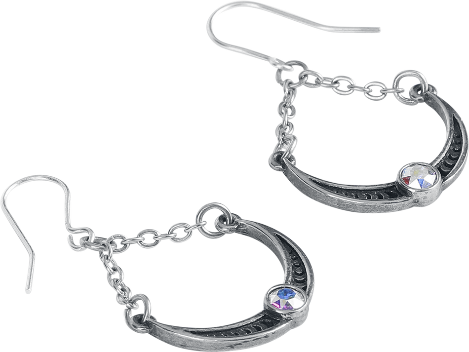 Bijou d'oreille Gothic de Alchemy Gothic - Priestess of Ishtar Earrings - pour Femme - couleur argent - Alchemy Gothic - View 2
