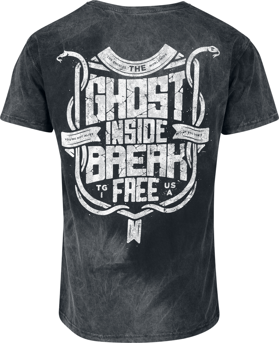 T-Shirt Manches courtes  de The Ghost Inside - Break Free - S à M - pour Homme - noir - The Ghost Inside - View 2