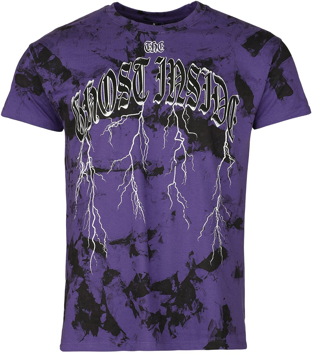 T-Shirt Manches courtes  de The Ghost Inside - Thunder - S à XXL - pour Homme - lilas/noir - The Ghost Inside