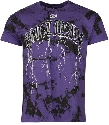 T-Shirt Manches courtes  de The Ghost Inside - Thunder - S à XXL - pour Homme - lilas/noir - The Ghost Inside