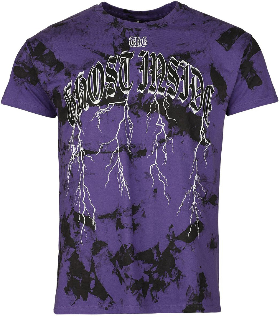 T-Shirt Manches courtes  de The Ghost Inside - Thunder - S à XXL - pour Homme - lilas/noir - The Ghost Inside