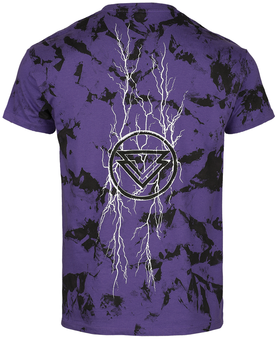 T-Shirt Manches courtes  de The Ghost Inside - Thunder - S à XXL - pour Homme - lilas/noir - The Ghost Inside - View 2