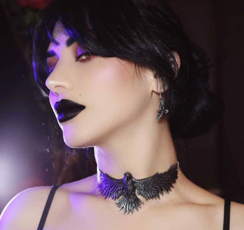 Collier Gothic de Alchemy Gothic - Curse of Coronis Pendant - pour Femme - noir/argent - Alchemy Gothic - View 2