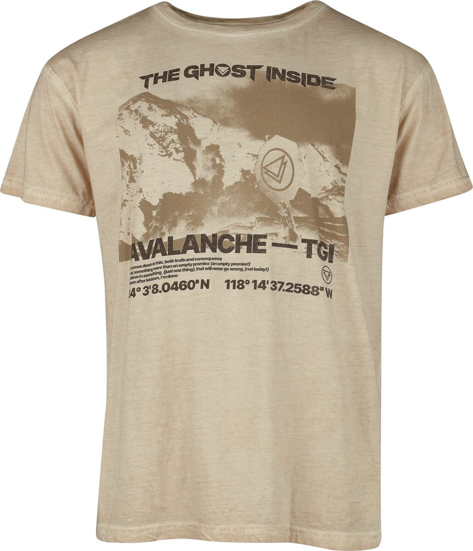 T-Shirt Manches courtes  de The Ghost Inside - Avalanche - S à M - pour Homme - beige - The Ghost Inside