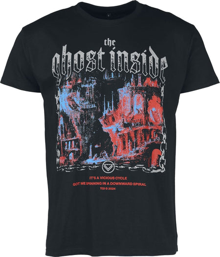 T-Shirt Manches courtes  de The Ghost Inside - Vicious Circle - S à M - pour Homme - noir - The Ghost Inside