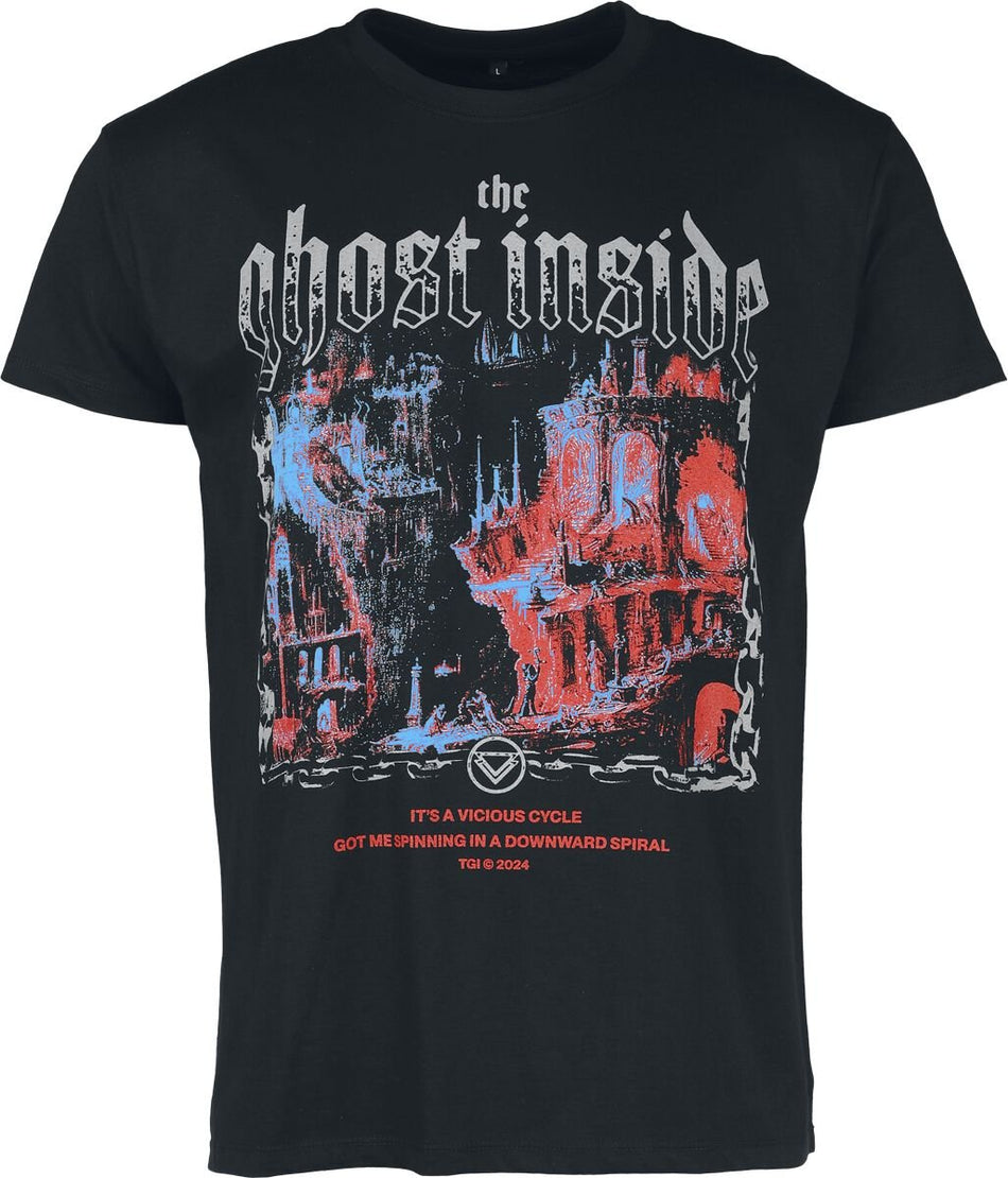 T-Shirt Manches courtes  de The Ghost Inside - Vicious Circle - S à M - pour Homme - noir - The Ghost Inside
