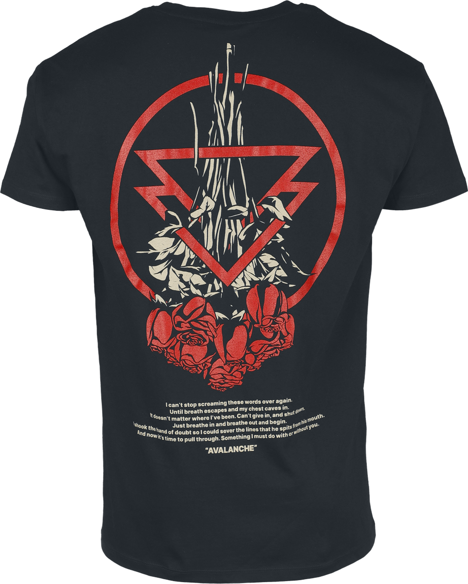 T-Shirt Manches courtes  de The Ghost Inside - Avalanche - S à M - pour Homme - noir - The Ghost Inside - View 2