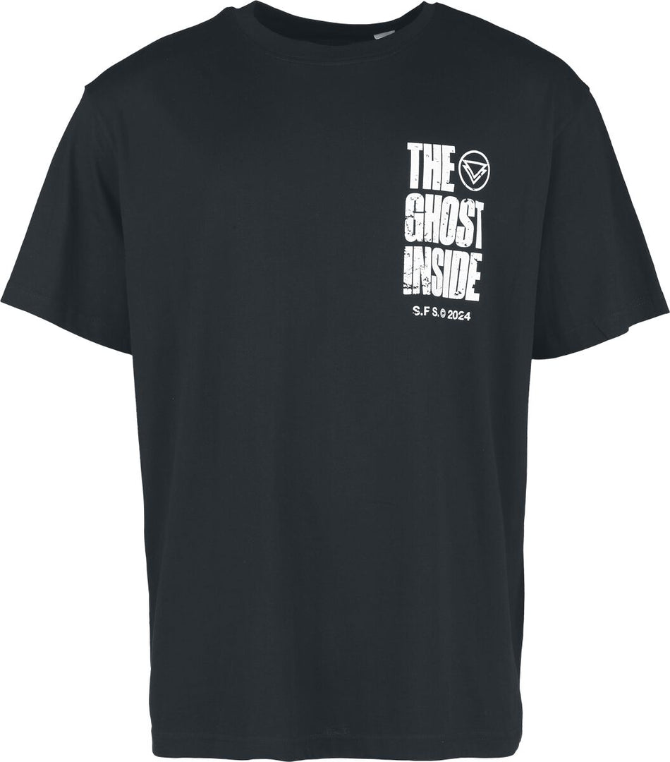 T-Shirt Manches courtes  de The Ghost Inside - Dagger & Wolf - Oversized - S à M - pour Homme - noir - The Ghost Inside