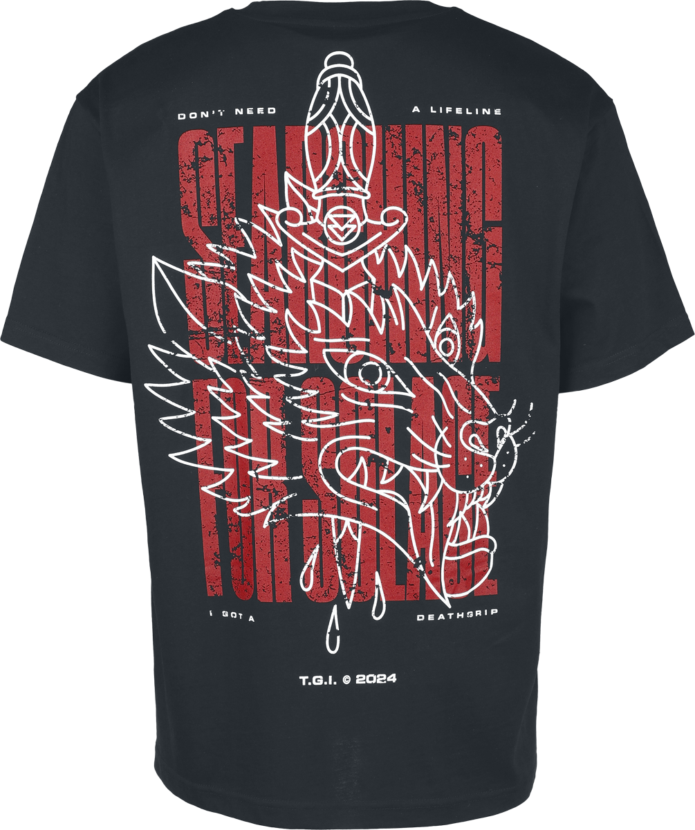 T-Shirt Manches courtes  de The Ghost Inside - Dagger & Wolf - Oversized - S à M - pour Homme - noir - The Ghost Inside - View 2