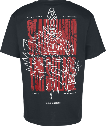 T-Shirt Manches courtes  de The Ghost Inside - Dagger & Wolf - Oversized - S à M - pour Homme - noir - The Ghost Inside - View 2