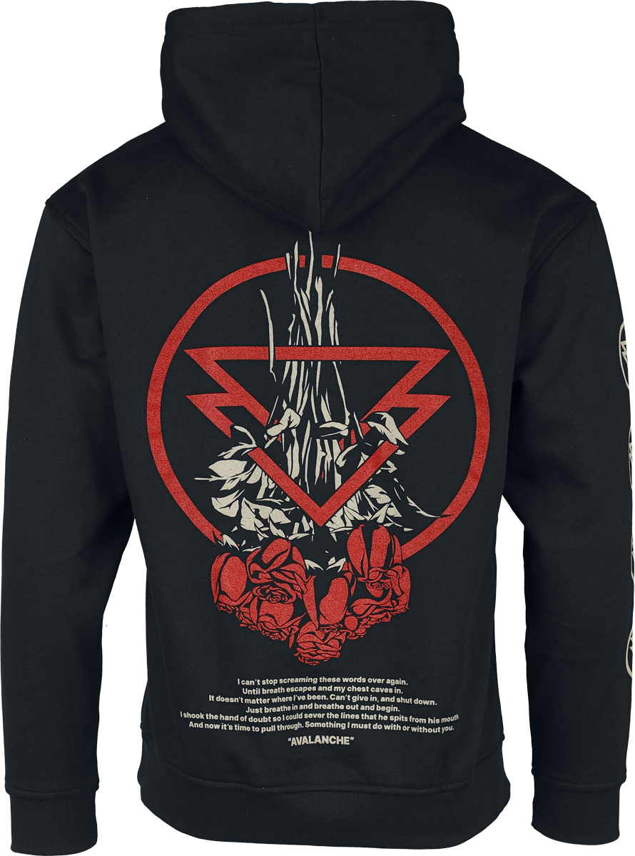 Sweat-shirt à capuche  de The Ghost Inside - Avalanche - S à M - pour Homme - noir - The Ghost Inside - View 2