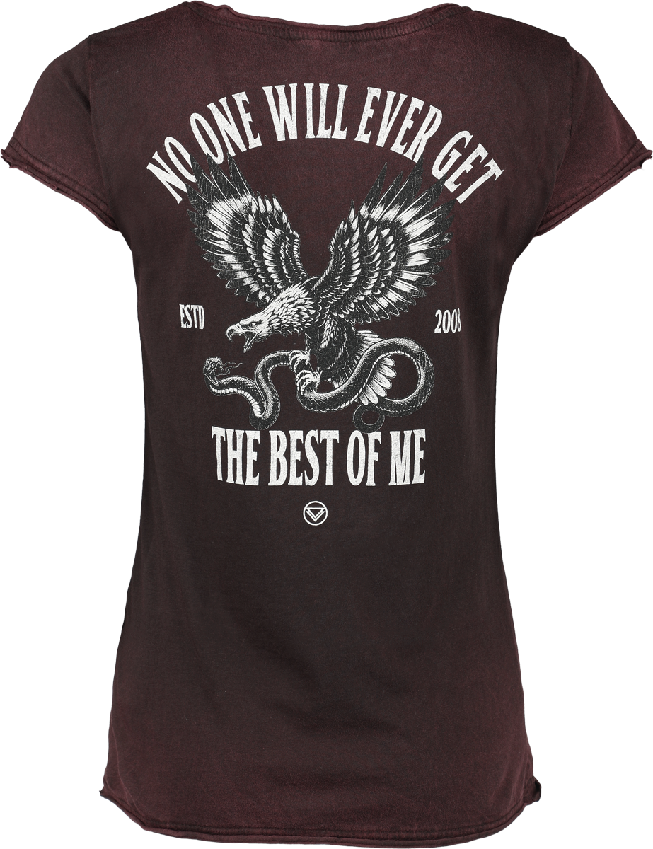 T-Shirt Manches courtes  de The Ghost Inside - Best Of Me - S à XXL - pour Femme - lie-de-vin - The Ghost Inside - View 2