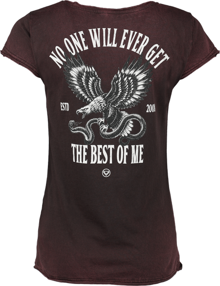 T-Shirt Manches courtes  de The Ghost Inside - Best Of Me - S à XXL - pour Femme - lie-de-vin - The Ghost Inside - View 2