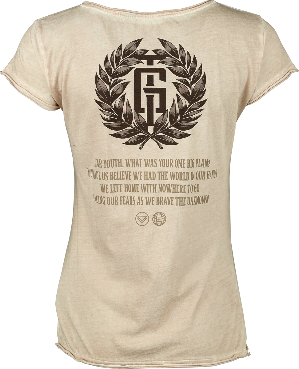 T-Shirt Manches courtes  de The Ghost Inside - Dear Youth - S à 3XL - pour Femme - crème - The Ghost Inside - View 2