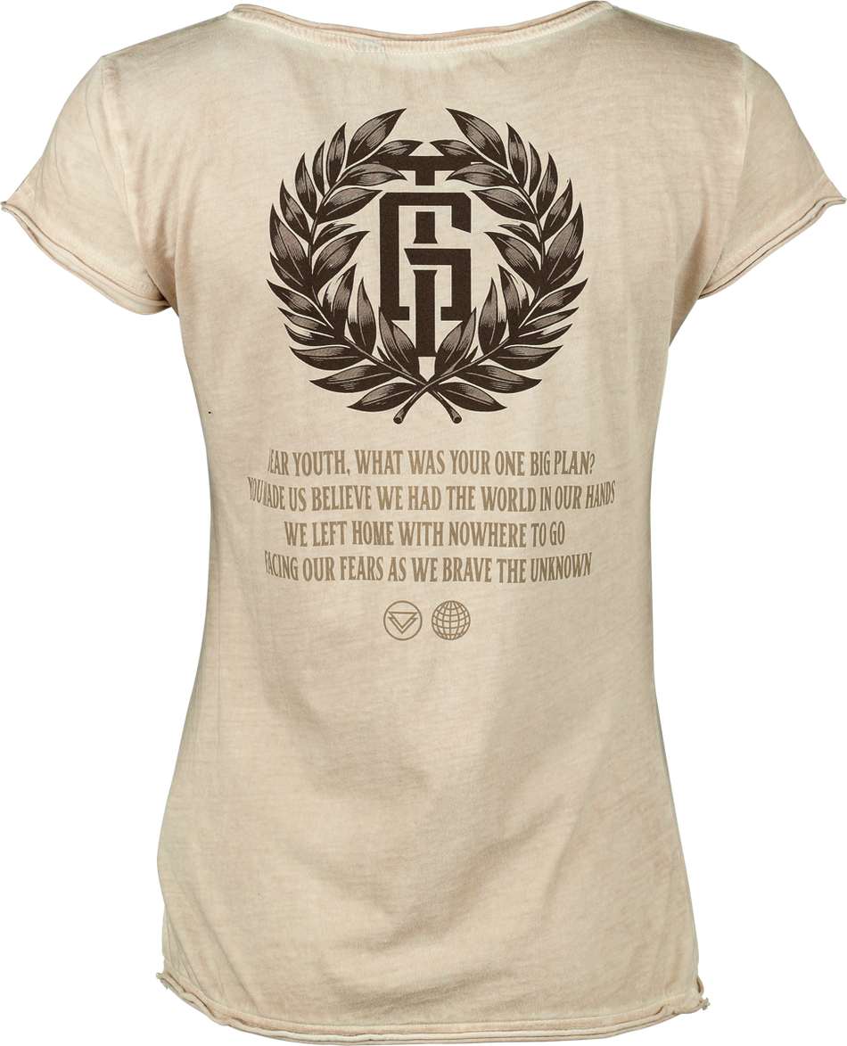 T-Shirt Manches courtes  de The Ghost Inside - Dear Youth - S à 3XL - pour Femme - crème - The Ghost Inside - View 2