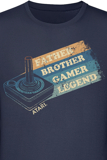 T-Shirt Manches courtes Gaming de Atari - Legend - S à XXL - pour Homme - bleu foncé - Atari - View 2