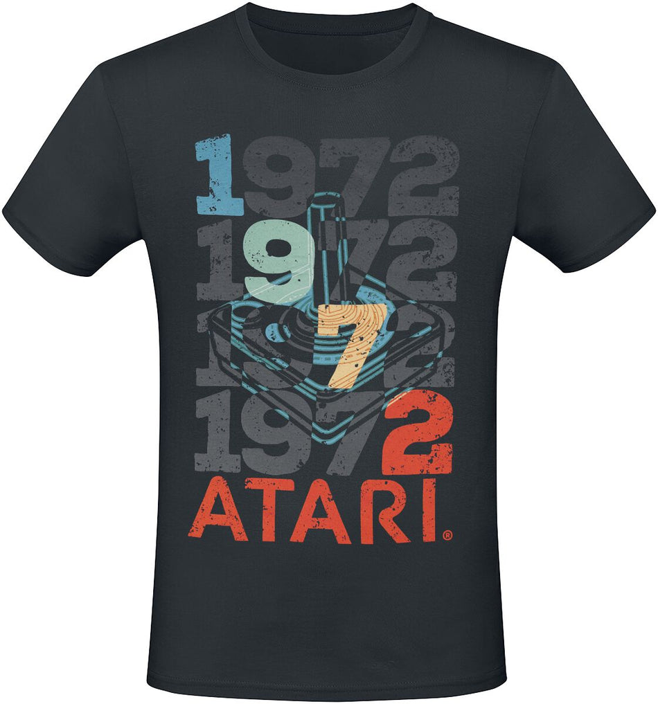 T-Shirt Manches courtes Gaming de Atari - 1972 - S à XXL - pour Homme - noir - Atari