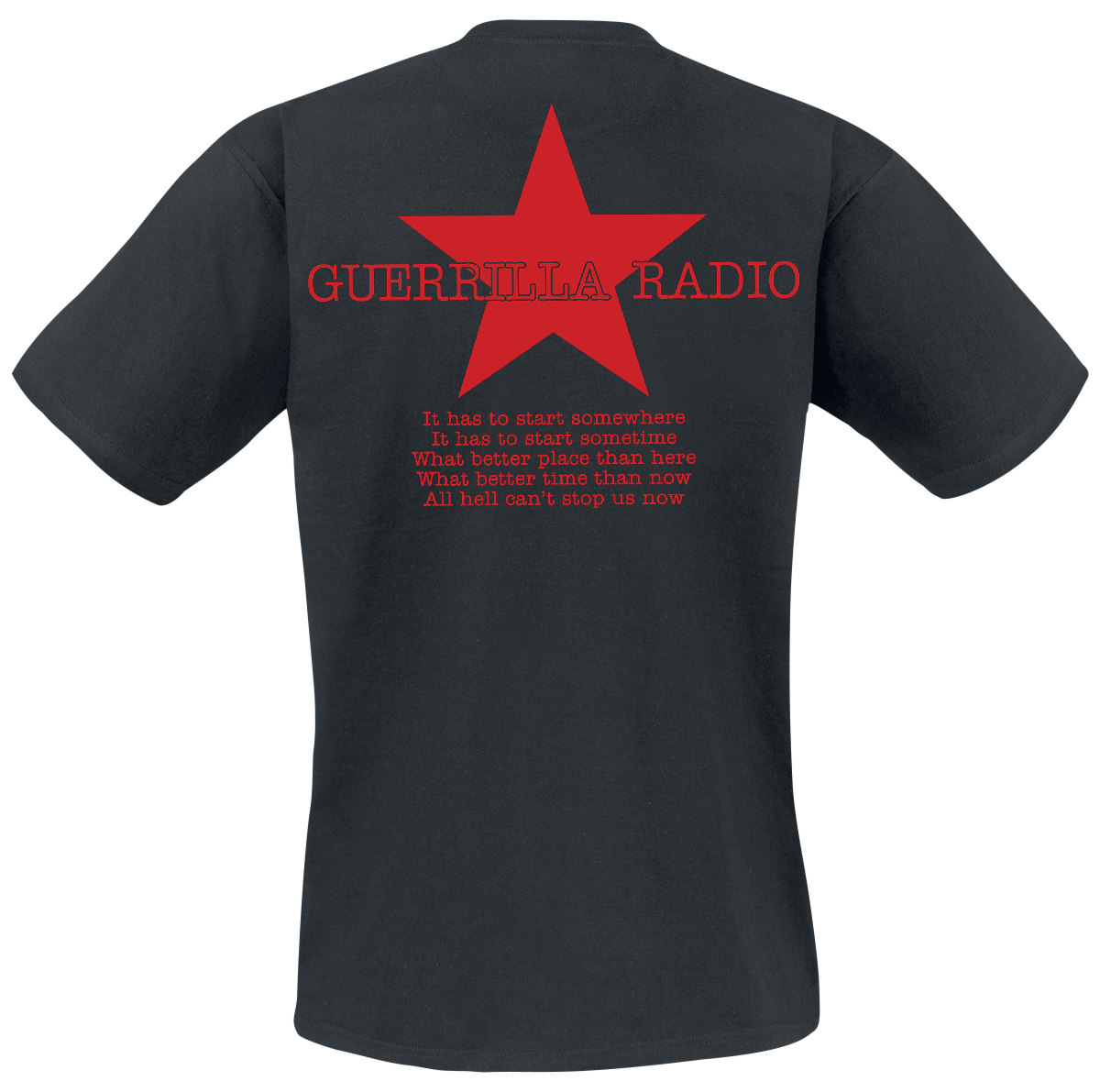 T-Shirt Manches courtes  de Rage Against The Machine - Guerilla Radio - S à XXL - pour Homme - noir - Rage Against The Machine - View 2