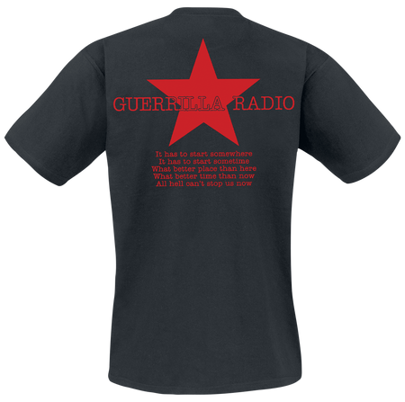 T-Shirt Manches courtes  de Rage Against The Machine - Guerilla Radio - S à XXL - pour Homme - noir - Rage Against The Machine - View 2