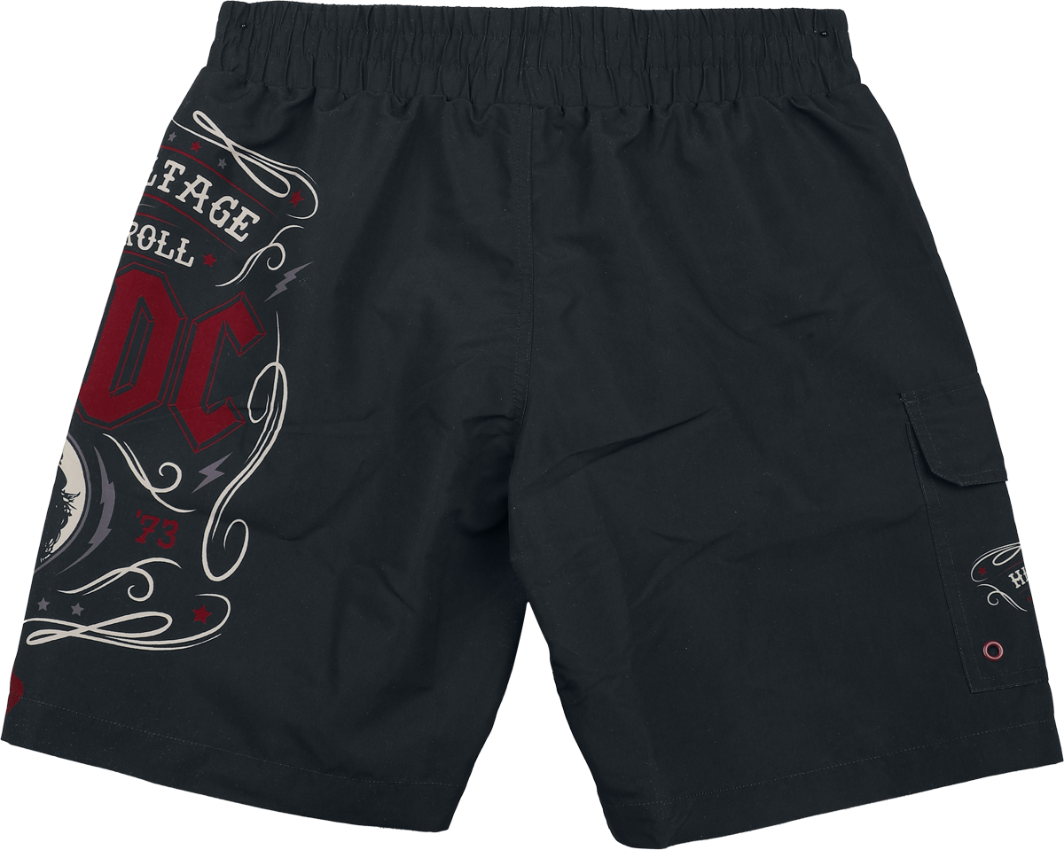 Short de bain  de AC/DC - EMP Signature Collection - M à 3XL - pour Homme - noir - AC/DC - View 2