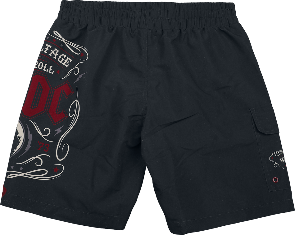 Short de bain  de AC/DC - EMP Signature Collection - M à 3XL - pour Homme - noir - AC/DC - View 2