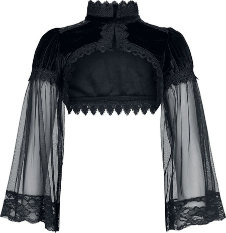 Boléro Gothic de Gothicana by EMP - Dark Whimsy Romance - S à XXL - pour Femme - noir - Gothicana by EMP